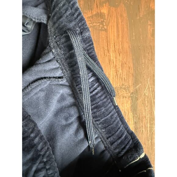 Stacy Adams Velour Track Suit Jacket + Pants Blue Silver Vintage Y2K Mens Large‎ - Picture 12 of 12